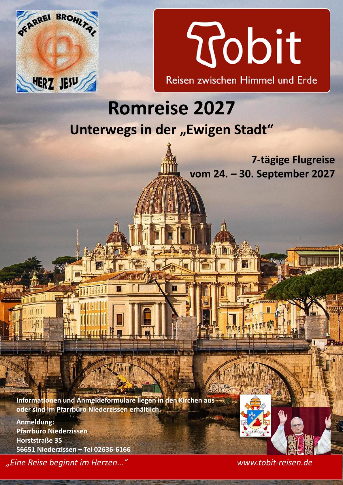 2027_Rom_Brohltal_Plakat-1 (c) Tobit Reisen Pfarrei Brohltal 2027_Rom_Brohltal_Plakat-1