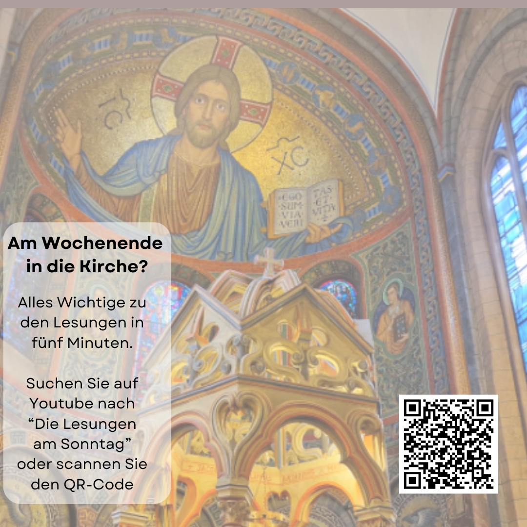 Am Wochenende in die Kirche quadratisch