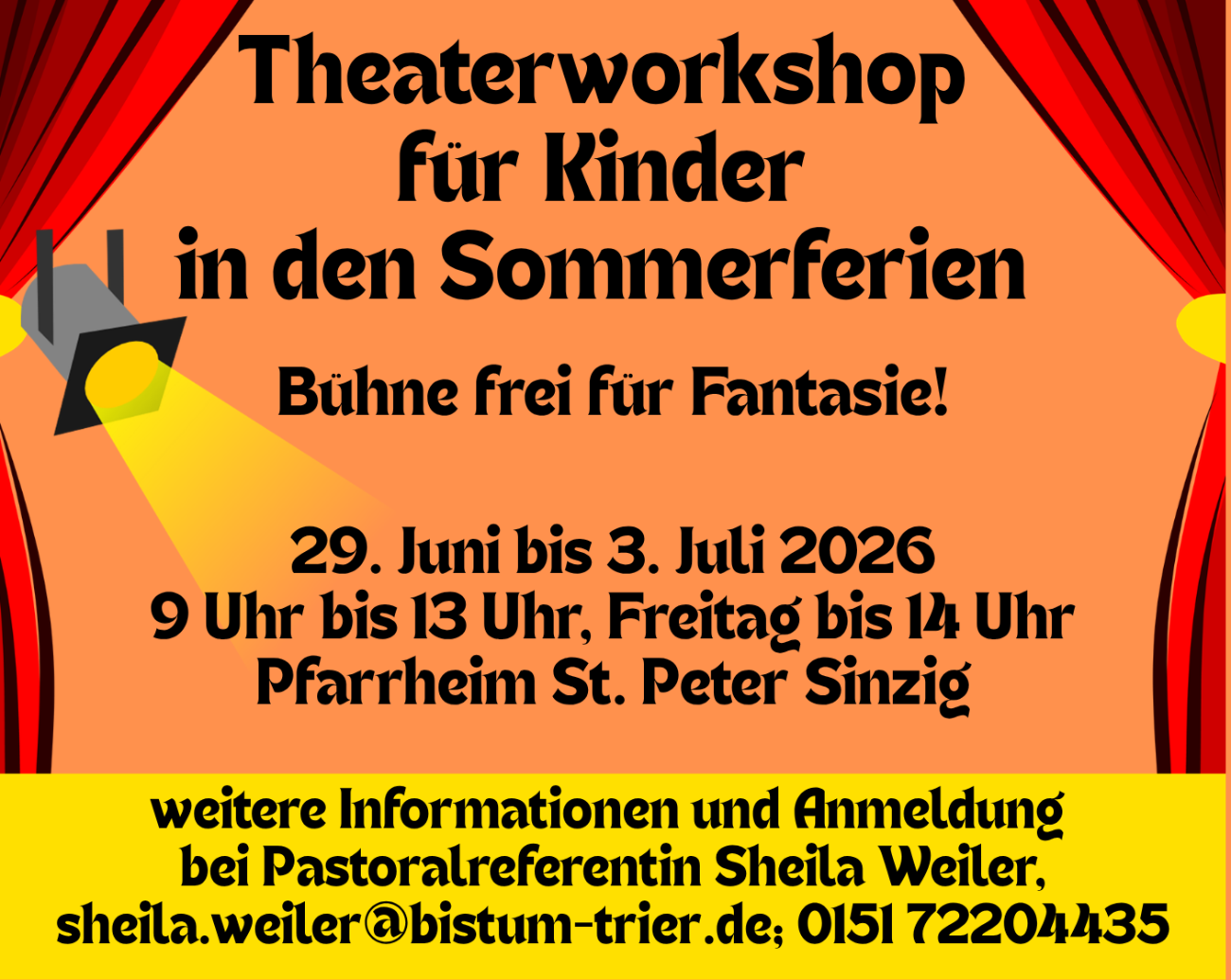 Ausschnitt Flyer Theaterworkshop