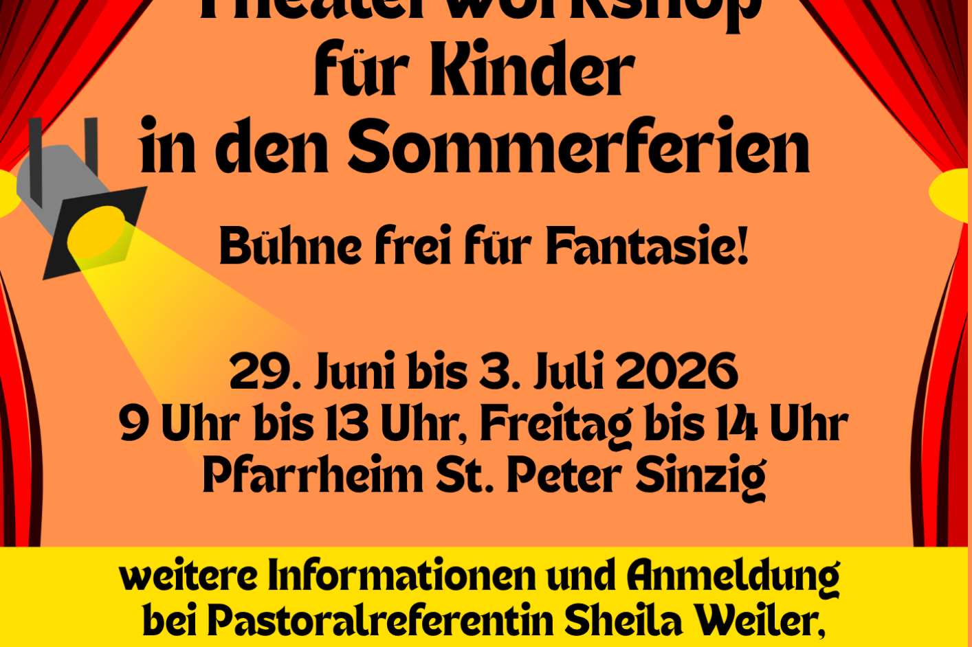 Ausschnitt Flyer Theaterworkshop