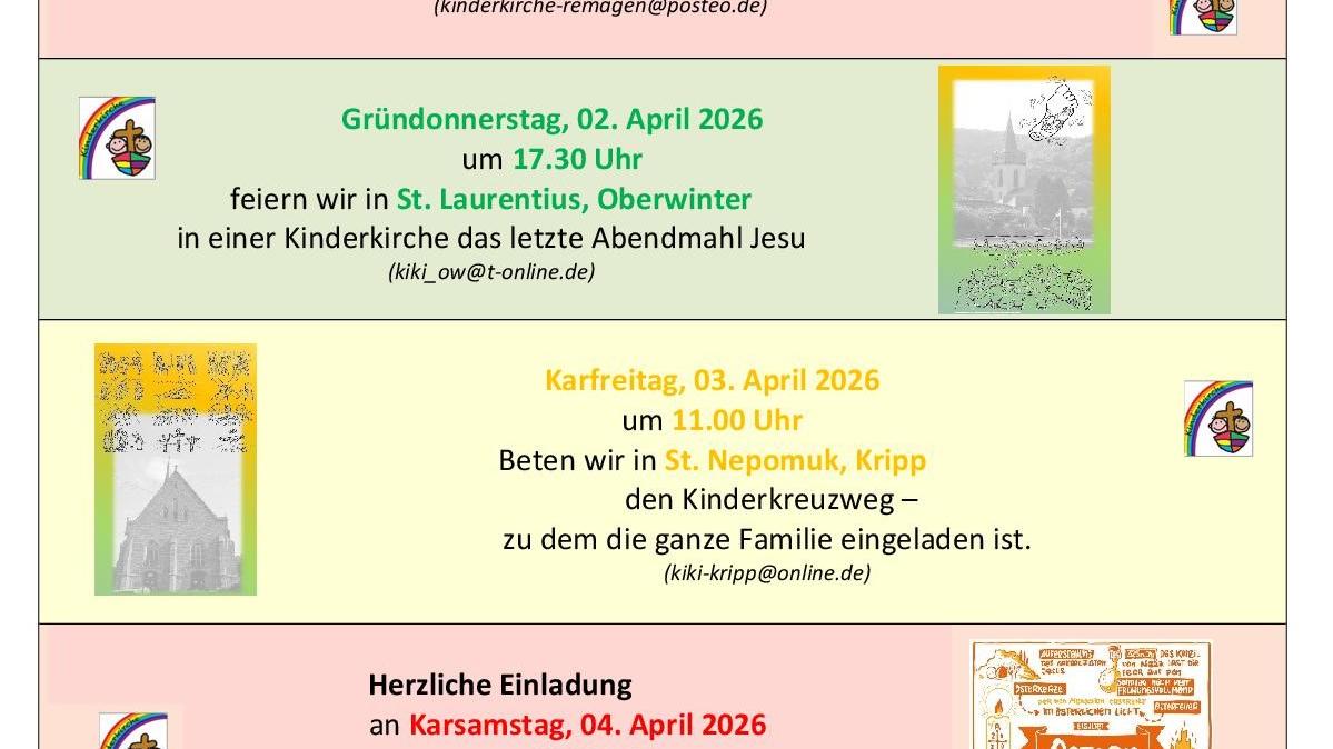Einladung zur Kinderkirche-Re_Ob_Kr_Karwoche-Ostern-MärzApril24