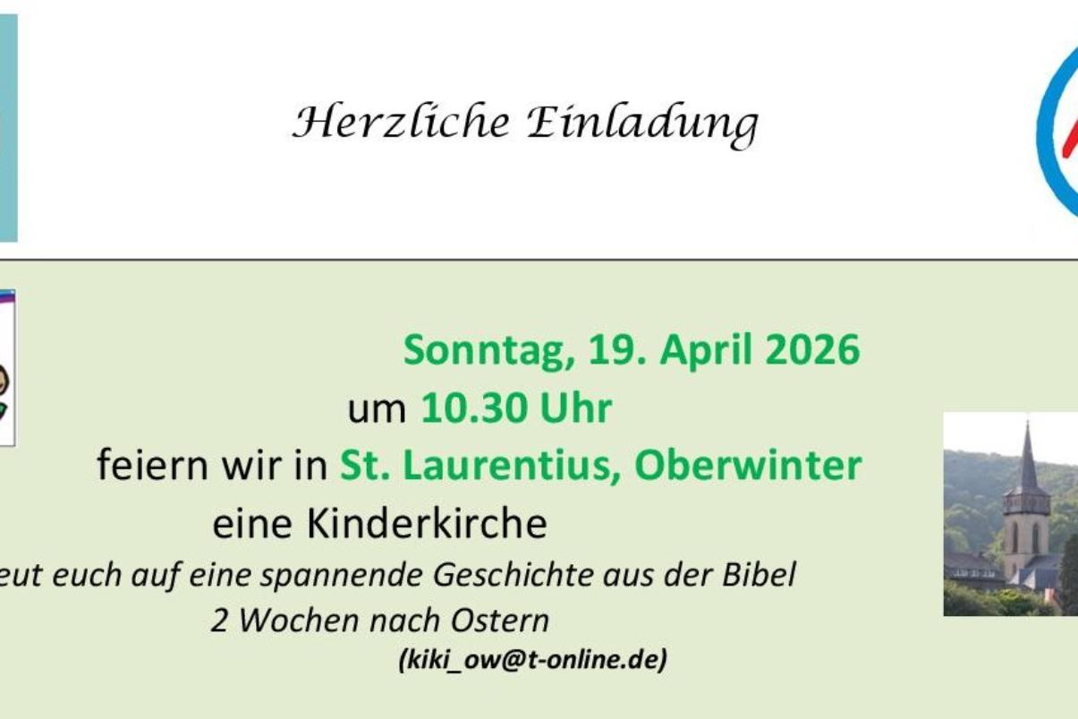 Einladung zur Kinderkirche
