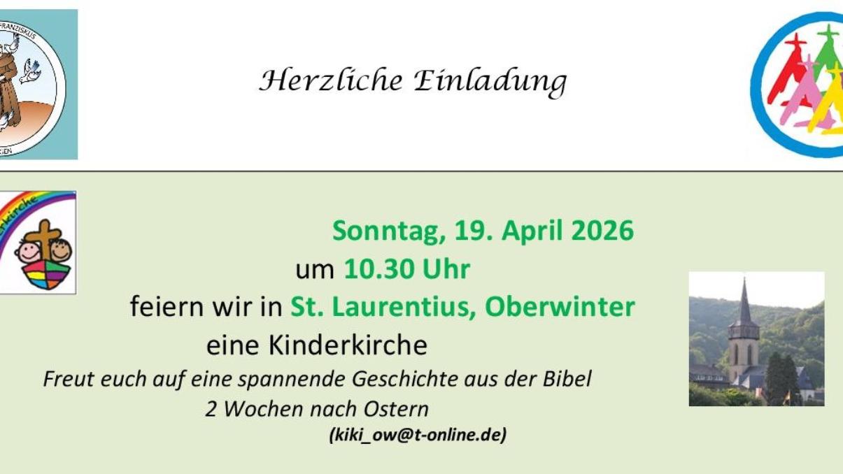 Einladung zur Kinderkirche