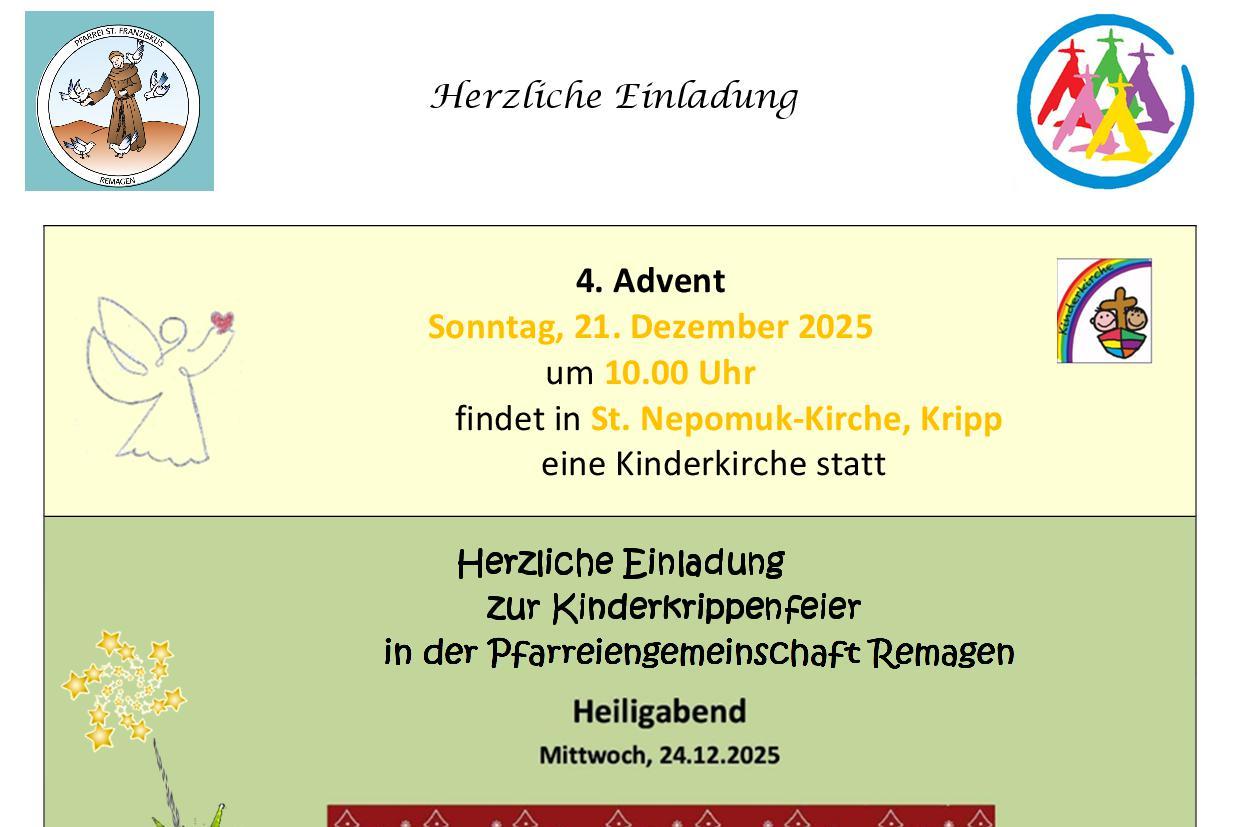 Einladung zur Kinderkirche_Kr_Krippenfeier_Dezember25
