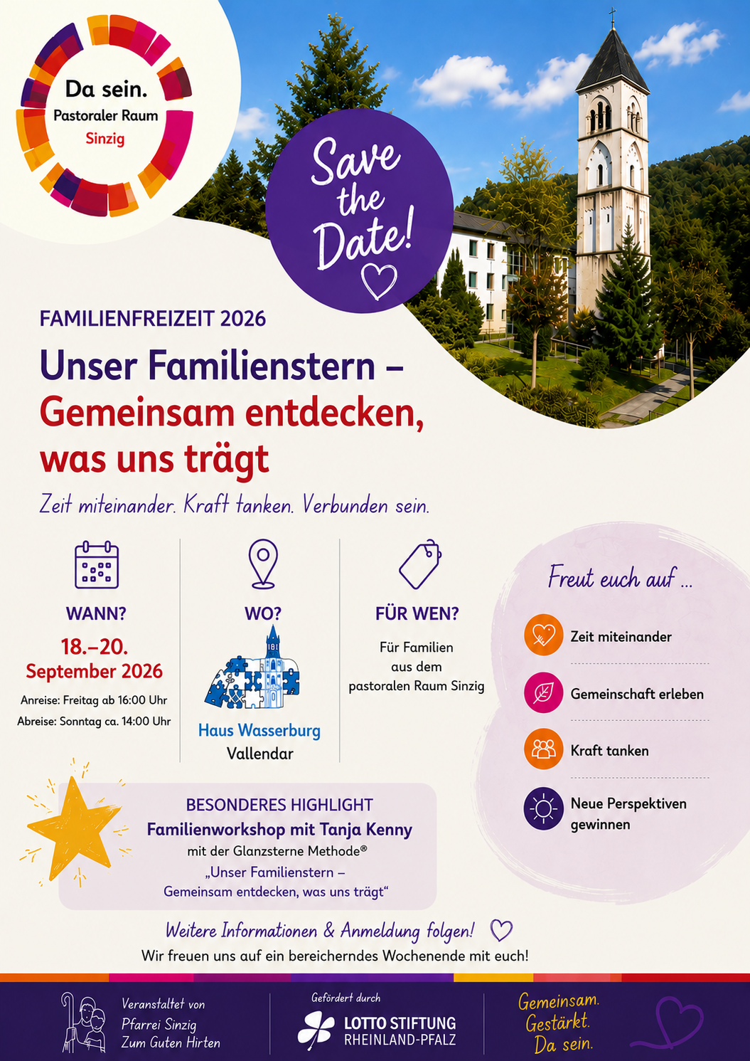 Familienfreizeit save the date