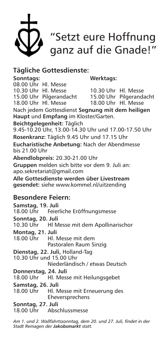 Flyer Wallfahrt 2025 - 2