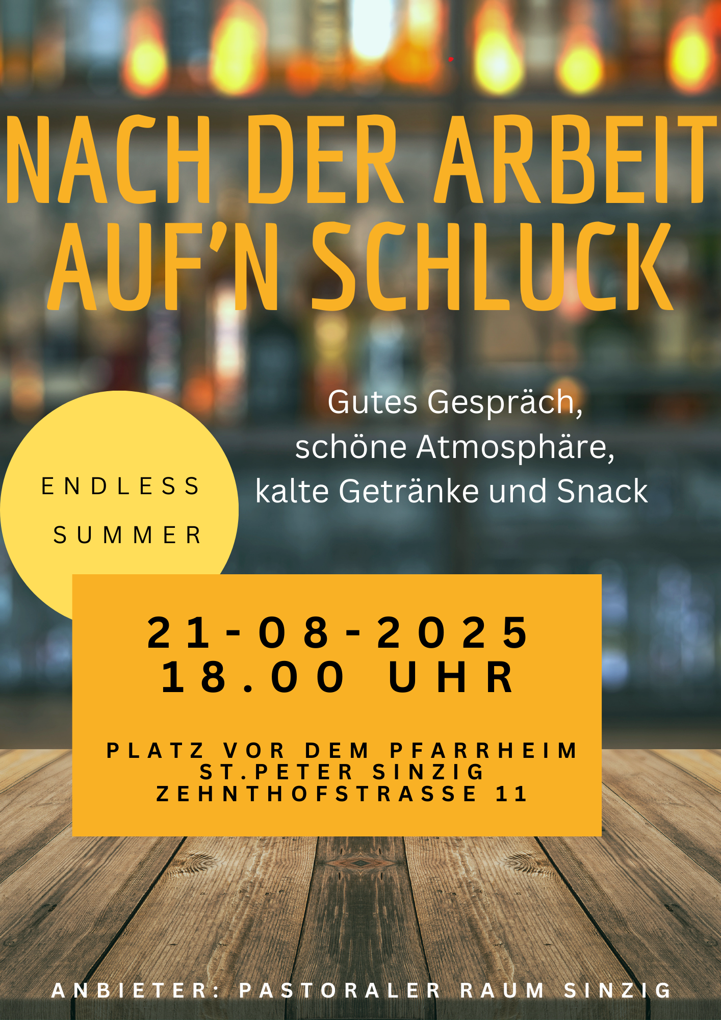 Nach der Arbeit auf’n Schluck