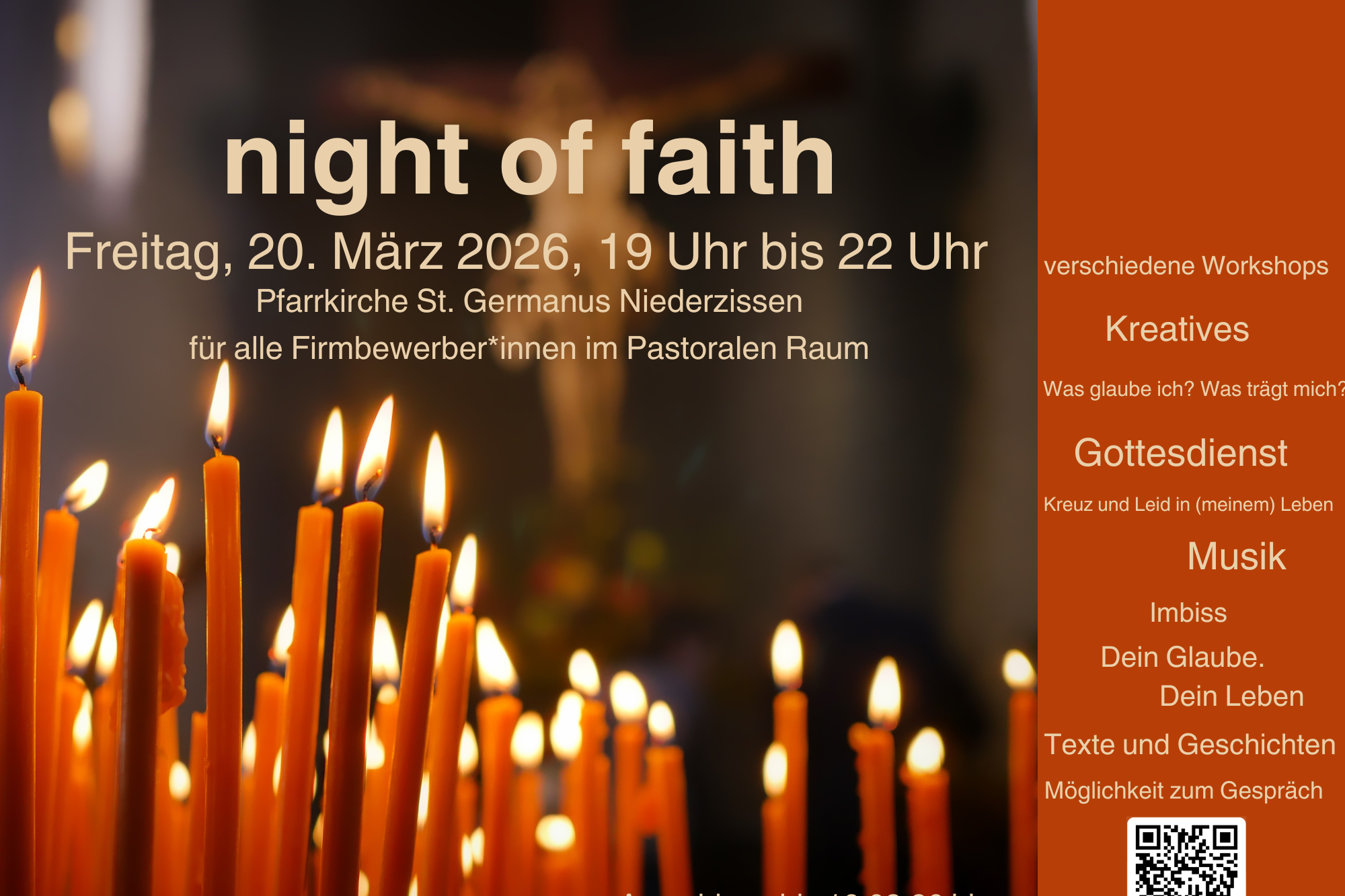 Plakat Night of faith