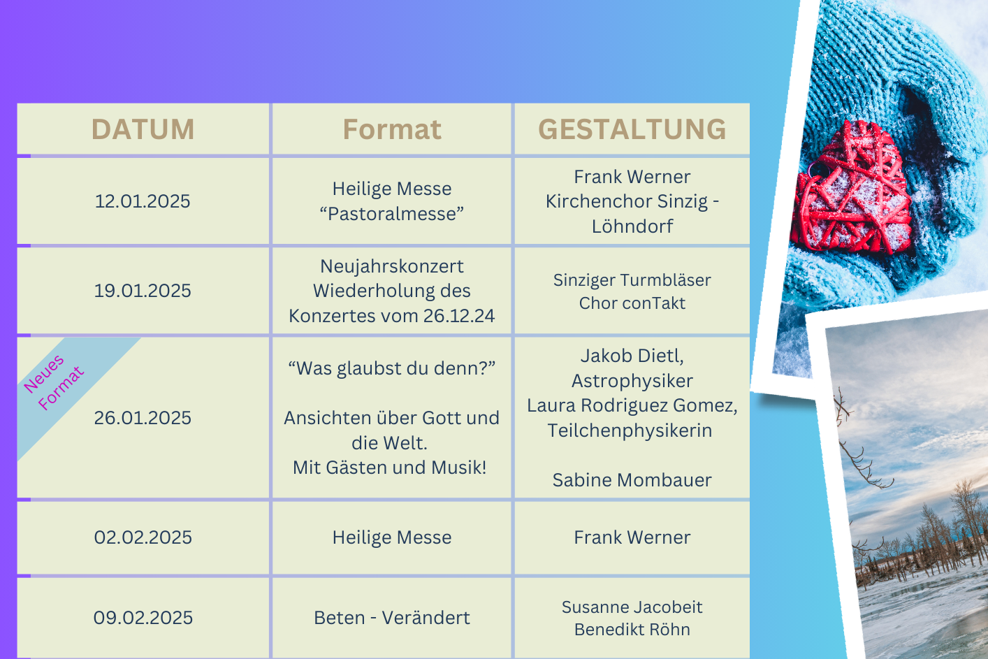 Sonntag. Abend.Segen.