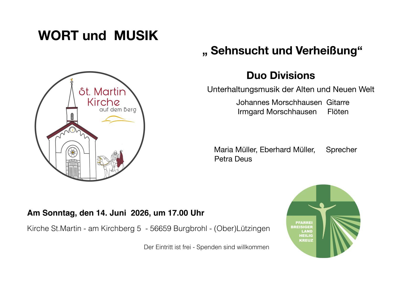 Wort und Musik 26 Plakat-1 (c) Pastoraler Raum Sinzig Wort und Musik 26 Plakat-1